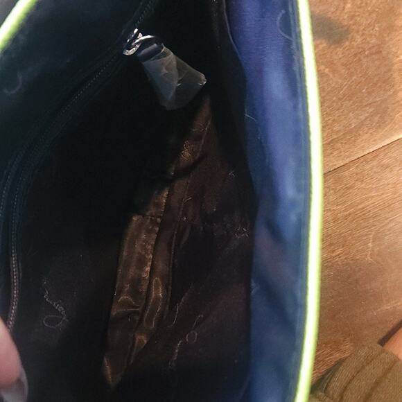 Vera Bradley Multi Color Stripe Crossbody Shoulder Handbag Purse Messenger - Picture 6 of 9